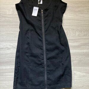 black stretchy Denim Windsor dress NWT size medium